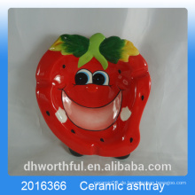 Cutely Erdbeer-Design Keramik Aschenbecher für Wohnkultur